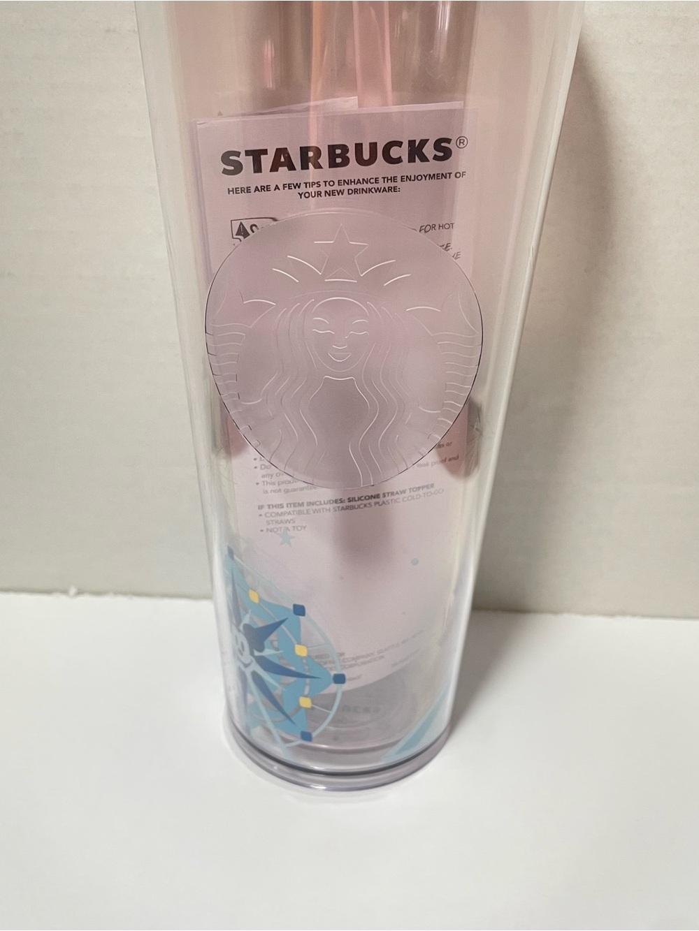 Starbucks Disneyland Castle Double-Wall Tumbler with Straw - Picture 3 of 5
